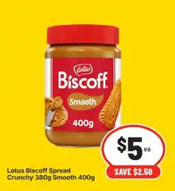 IGA Lotus Biscoff Spread Crunchy Smooth offer