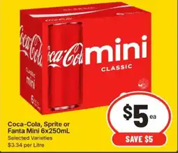 IGA Coca-Cola, Sprite or Fanta Mini offer