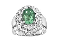 Bevilles Jewellery Rebecca Sloane Sterling Silver Green Obsidian Ring offer