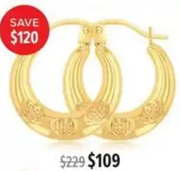 Shiels 9ct Classic Hoops offer