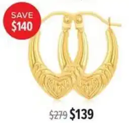 Shiels 9ct Classic Hoops offer
