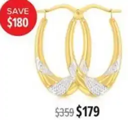 Shiels 9ct Classic Hoops offer