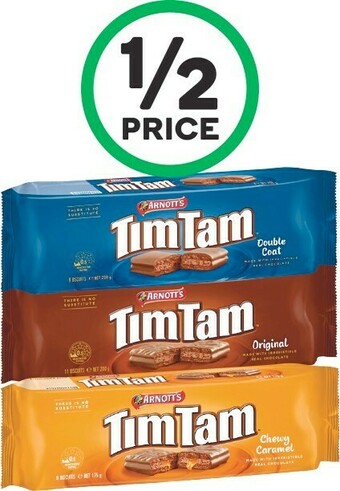 Woolworths Arnott’s Tim Tam 160-200g offer