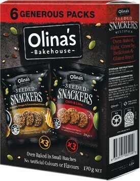 Woolworths Olina’s Snackers 170g Pk 6 offer