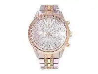 Roberto Carati Gigi Two Tone Rose Silver Glitter Watch