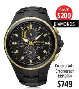 Shiels Seiko Coutura Solar Chronograph offer