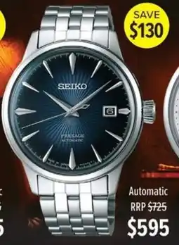 Shiels Seiko offer