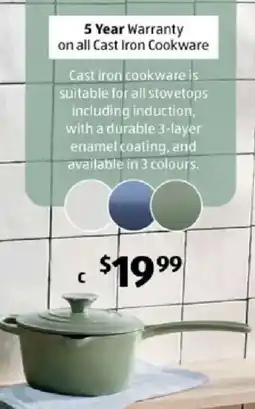 ALDI Cast Iron Saucepan offer