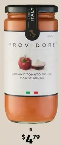 ALDI Providore Creamy Tomato Vodka Pasta Sauce offer