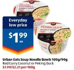 ALDI Urban Eats Soup Noodle Bowls offer