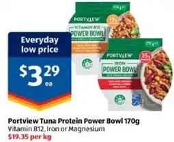 ALDI Portview Tuna Protein Power Bowl offer