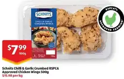 ALDI Schnits Chilli & Garlic Crumbed RSPCA Approved Chicken Wings offer