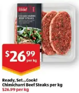 ALDI Ready, Set...Cook! Chimichurri Beef Steaks offer