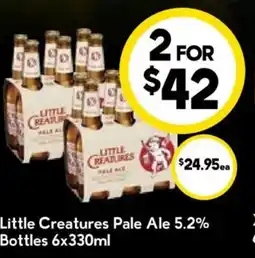 Drakes Little Creatures Pale Ale 5.2% Bottles offer