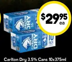 Drakes Carlton Dry 3.5% Cans offer
