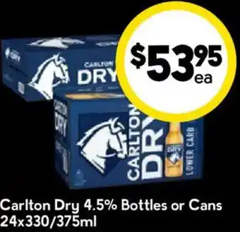 Carlton Dry 4.5% Bottles or Cans