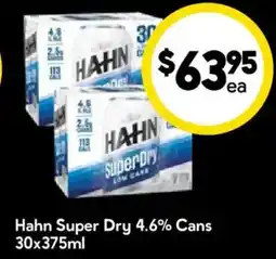 Drakes Hahn Super Dry 4.6% Cans offer