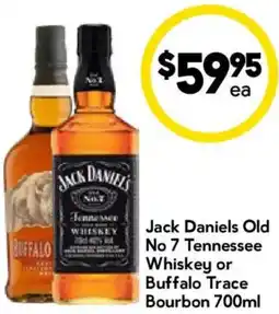 Drakes Jack Daniels Old No 7 Tennessee Whiskey or Buffalo Trace Bourbon offer