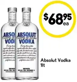 Drakes Absolut Vodka offer