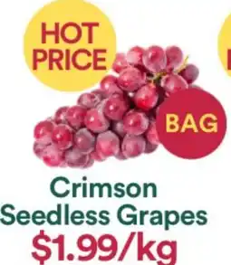 WHOLEFARMS Crimson Seedless Grapes offer
