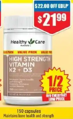Chemist Warehouse High strength vitamin k2+ d3 offer
