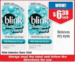 Chemist Warehouse Blink Intensive Tears offer