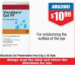 Chemist Warehouse Viscotears Gel Preservative Free offer