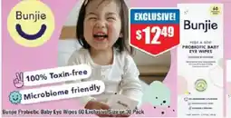 Chemist Warehouse Bunjie Probiotic Baby Eye Wipes offer