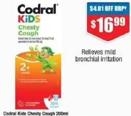 Chemist Warehouse Codral Kids Chesty Cough offer