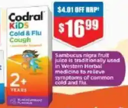 Chemist Warehouse Codral Day & Night Kids Cold & Flu Cough+ Immunity Support 2+ Years offer