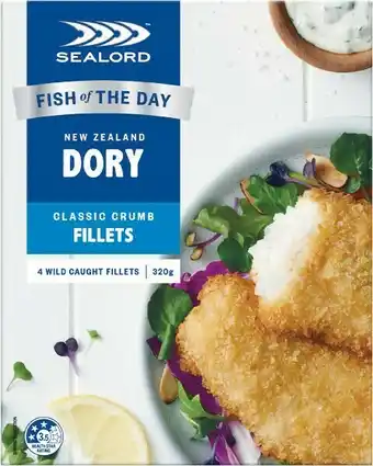 Woolworths Sealord Dory or Southern Blue Whiting 300-320g – From the Freezer offer