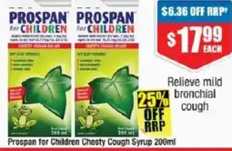 Chemist Warehouse Prospan for Children Chesty Cough Syrup offer