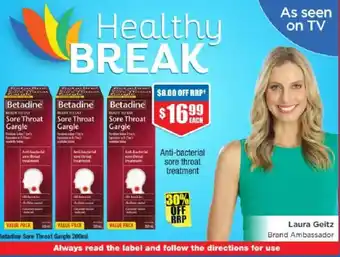 Chemist Warehouse Betadine Sore Throat Gargle offer