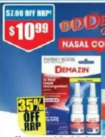Chemist Warehouse Demazin 12 Hour Relief Nasal Decongestant Spray offer