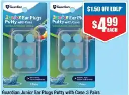 Chemist Warehouse Guardian Junior Ear Plugs Putty with Case offer