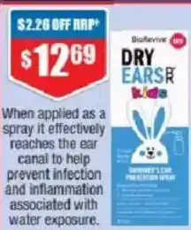 Chemist Warehouse BioRevive Dry Ears Kids offer