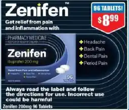 Chemist Warehouse Zenifen 96 Tablets offer