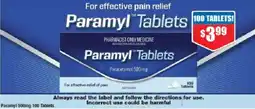 Chemist Warehouse Paramyl Tablets Paracetamol offer