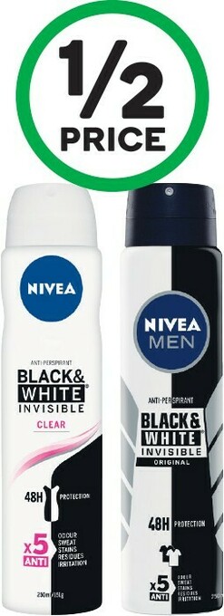 Woolworths Nivea Aerosol Antiperspirant Deodorant 250ml offer