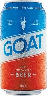 Woolworths Mountain GOAT Very Enjoyable Beer Cans 24x375ml offer