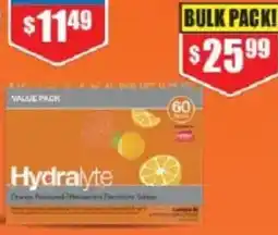 Chemist Warehouse Hydralyte Electrolyte Effervescent Apple Blackcurrant Orange offer