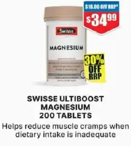 Chemist Warehouse Swisse ultiboost magnesium offer