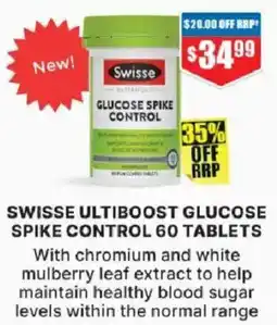 Chemist Warehouse Swisse ultiboost glucose spike control offer