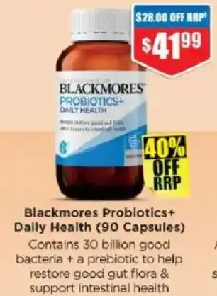 Chemist Warehouse Blackmores Probiotics+ Daily Health offer