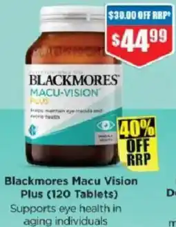 Chemist Warehouse Blackmores Macu Vision Plus offer