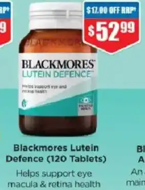 Chemist Warehouse Blackmores Lutein Defence offer