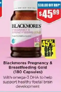 Chemist Warehouse Blackmores Pregnancy & Breastfeeding Gold offer