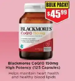 Chemist Warehouse Blackmores CoQ10 150mg High Potency offer