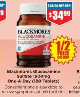Chemist Warehouse Blackmores Glucosamine Sulfate 1500mg One-A-Day offer
