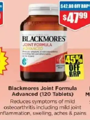 Chemist Warehouse Blackmores Joint Formula Advanced offer